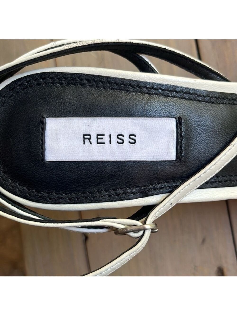Reiss Bali Heeled Strappy Stiletto Sandals in Off White Size 40, US 9.5 - Picture 12 of 12